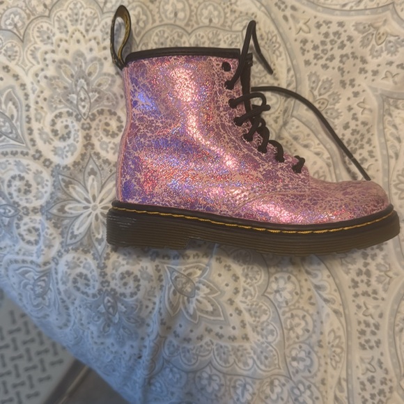 Dr. Martens pink crinkle boots size 9. - Picture 3 of 9
